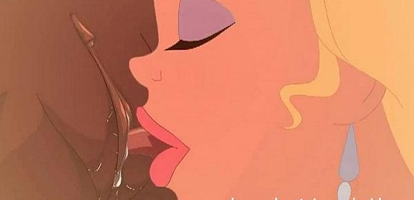  Disney Princess hentai - Tiana meets Charlotte